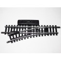 4045 UN AIGUILLAGE MANUEL GAUCHE NEUF R 325 RAILS ACIER JOUEF HO 