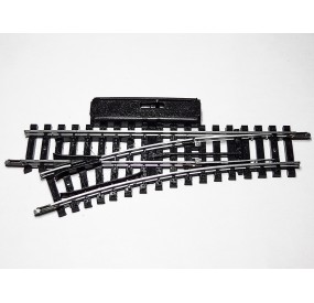 4045 UN AIGUILLAGE MANUEL GAUCHE NEUF R 325 RAILS ACIER JOUEF HO 