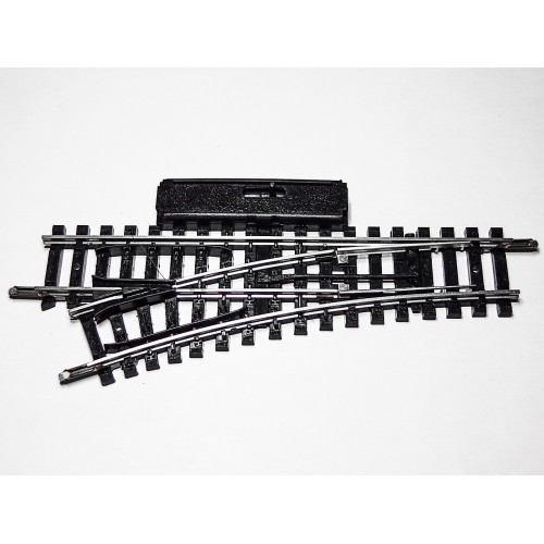 4045 UN AIGUILLAGE MANUEL GAUCHE NEUF R 325 RAILS ACIER JOUEF HO 