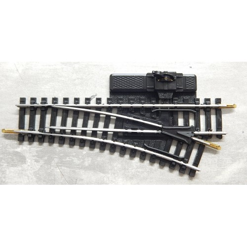 JOUEF AIGUILLAGE ANCIEN RAILS ACIER MANUEL A LEVIER DERIVE DROITE R 325 - HO