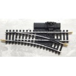 JOUEF AIGUILLAGE ANCIEN RAILS ACIER MANUEL A LEVIER DERIVE DROITE R 325 - HO