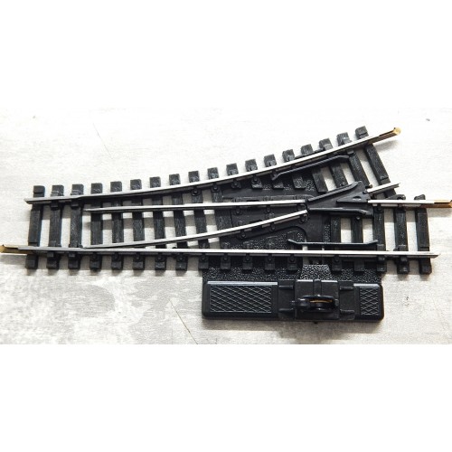 JOUEF AIGUILLAGE ANCIEN RAILS ACIER MANUEL A LEVIER DERIVE GAUCHE R 325 - HO