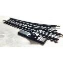 JOUEF AIGUILLAGE ANCIEN RAILS ACIER MANUEL A LEVIER DERIVE GAUCHE R 325 - HO