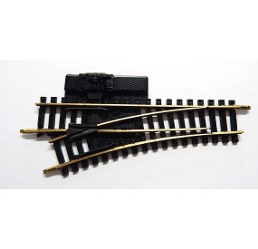 JOUEF AIGUILLAGE ANCIEN RAILS LAITON MANUEL A LEVIER DERIVE GAUCHE R 325 - HO