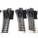 JOUEF LOT DE 6 AIGUILLAGES R 325 MANUEL COMMANDE A LEVIER - HO