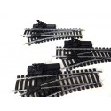 JOUEF LOT DE 6 AIGUILLAGES R 325 MANUEL COMMANDE A LEVIER - HO