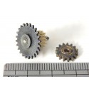 REF 18100 - JOUEF PIGNON DE RENVOIE + COURONNE DE LOCOMOTIVE VAPEUR 231 C 60 HO