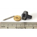 Réf 12584 JOUEF COURONNE + AXE MOTEUR + PIGNON D'AUTORAIL PICASSO HO