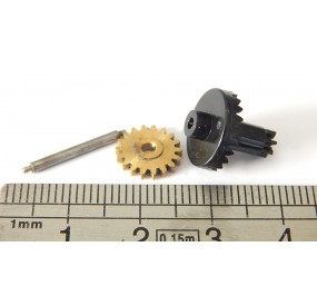 Réf 12584 JOUEF COURONNE + AXE MOTEUR + PIGNON D'AUTORAIL PICASSO HO