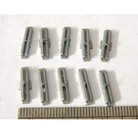 Réf 12722 LOT DE 10 ECLISSES ISOLANTES ROCO POUR RAILS CODE 100 HO
