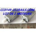CC0149 - LOT DE 2 MOTEURS 050 POUR LOCOMOTIVE ET TENDER JOUEF HO