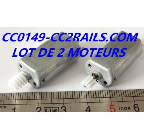 CC0149 - LOT DE 2 MOTEURS 050 POUR LOCOMOTIVE ET TENDER JOUEF HO