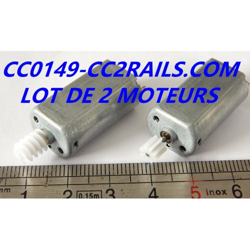 CC0149 - LOT DE 2 MOTEURS 050 POUR LOCOMOTIVE ET TENDER JOUEF HO