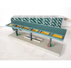 ref 6910 MAQUETTE QUAI COUVERT AVEC ACCESSOIRES EN BOITE ETAT NEUF HO