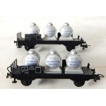 HORNBY LOT DE 2 WAGONS A ESSIEUX 3 CITERNES KUHLMANN HO