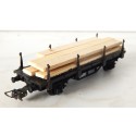 HORNBY WAGON PLAT A RANCHERS TRANSPORT DE PLANCHES HO SANS BOITE