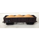 HORNBY WAGON TOMBEREAU A BOGIES + CHARGEMENT DE SABLE HO SANS BOITE