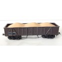 HORNBY WAGON TOMBEREAU A BOGIES + CHARGEMENT DE SABLE HO SANS BOITE