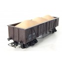 HORNBY WAGON TOMBEREAU A BOGIES + CHARGEMENT DE SABLE HO SANS BOITE