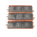 Réf 18164 LOT DE 3 WAGONS PLAT A ESSIEUX HORNBY AVEC CHARGEMENTS CHARBONS HO