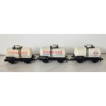 Réf 18167 LOT DE 3 WAGONS CITERNES PRIMAGAZ + ESSO A ESSIEUX HORNBY SANS BOITE HO