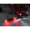 Module Éclairage inversé leds bi-couleur 3mm blanc rouge ho 25 mm