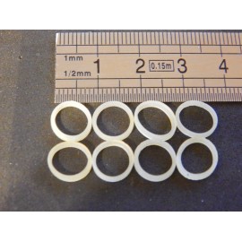10 BANDAGE OU COURROIES 8 mm SILICONE POUR JOUEF ET AUTRE MARQUE - HO 