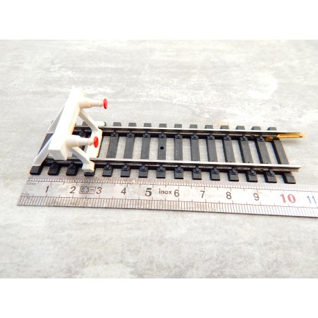 UN RAIL BUTOIR JOUEF ANCIEN MODEL BLANC RAILS ACIER HO