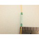 lot de 4 interupteurs a lame souple ILS 14 mm tige cuivre couleur verte- HO