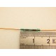 lot de 4 interupteurs a lame souple ILS 14 mm tige cuivre couleur verte- HO