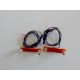 Éclairage inversé double leds bi-couleur blanc rouge - HO