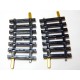 4874 DEUX RAILS NEUF COURBE 1/4 - R 385 - 7 TRAVERSSES JOUEF - HO