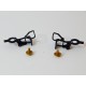 2 ATTELAGES METAL A BOUCLE ET DEUX VIS DE WAGON JOUEF HO 