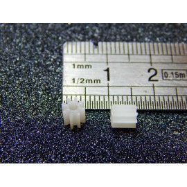 2 PIGNONS 8 DENTS AXE 2 MM MODULE 0,5 COMPATIBLE PIGNON JOUEF 