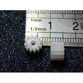 2 PIGNONS 12 DENTS AXE 2 MM
