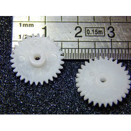 2 PIGNONS 30 DENTS AXE 2 MM