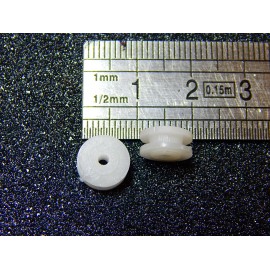 2 POULIES DIAMETRE INTERIEUR 6mm DIAMETRE EXTERIEUR 9,2mm AXE 2 MM