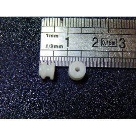 2 POULIES DIAMETRE INTERIEUR 4mm DIAMETRE EXTERIEUR 6mm AXE 2 MM