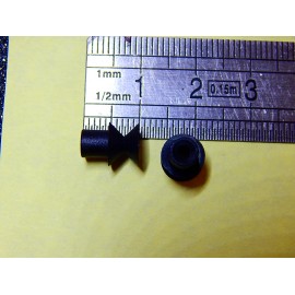 2 POULIES EN V DIAMETRE INTERIEUR 3mm DIAMETRE EXTERIEUR 7,4mm AXE 2 MM