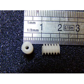 2 VIS SANS FIN DIAMETRE 6mm LONGUEUR 9mm AXE 2 MM