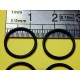 4 COURROIES CAOUTCHOUC NITRILE 12mm