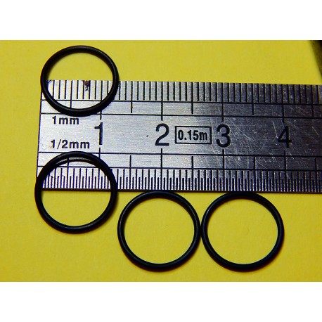 4 COURROIES CAOUTCHOUC NITRILE 12mm