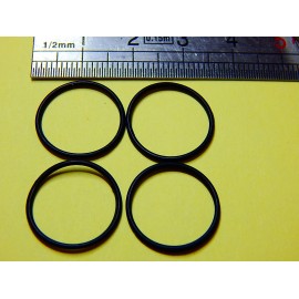 4 COURROIES CAOUTCHOUC NITRILE 15mm