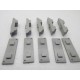 Réf 6634 ÉLÉMENT DE PONT JOUEF 5 EMBASE ET 5 TRAVERS PLASTIQUE GRIS HO