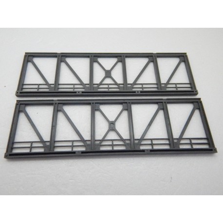 LOTDE 2 COTE HAUT DE PONT JOUEF PLASTIQUE GRIS FONCE HO 