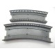 LOT DE DEUX PLAQUE COURBE SANS RAILS DE PONT JOUEF HO