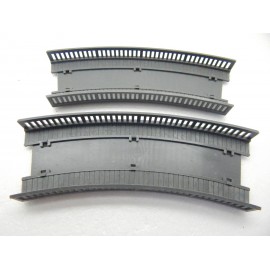 LOT DE DEUX PLAQUE COURBE SANS RAILS DE PONT JOUEF HO