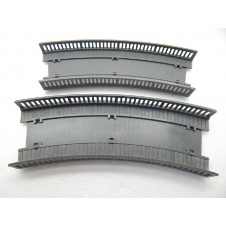 LOT DE DEUX PLAQUE COURBE SANS RAILS DE PONT JOUEF HO