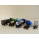1 LOT DE 5 CAMIONS TYPE AMERICAIN CONVIENT TRAIN HO N°3