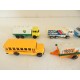 1 LOT 6 VEHICULES BUS AEROPORT CAMION BP CONVIENT TRAIN HO N 9